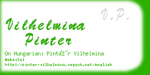 vilhelmina pinter business card